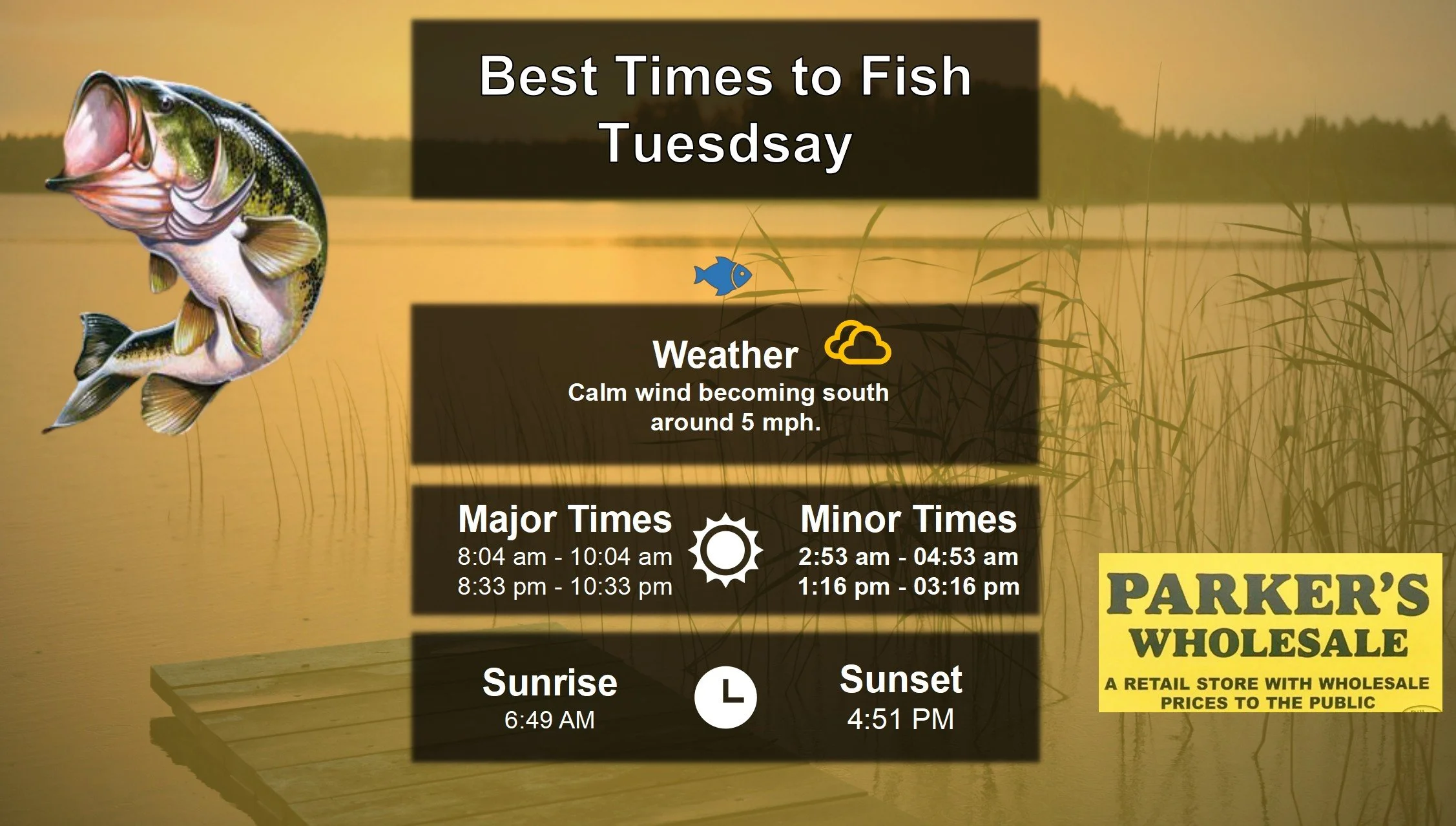 Best Times To Fish 12-16-25