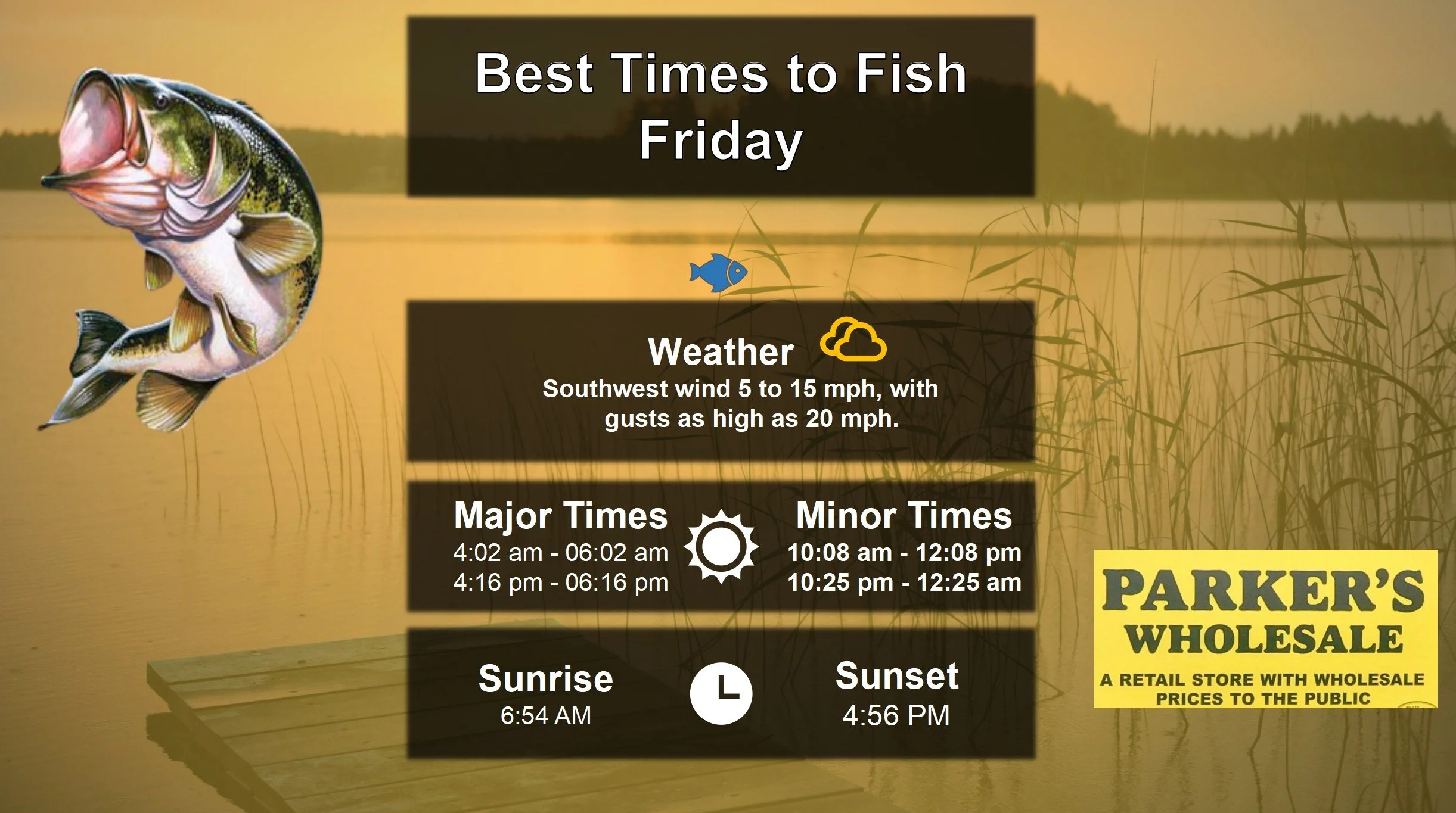 Best Times To Fish 12-26-25