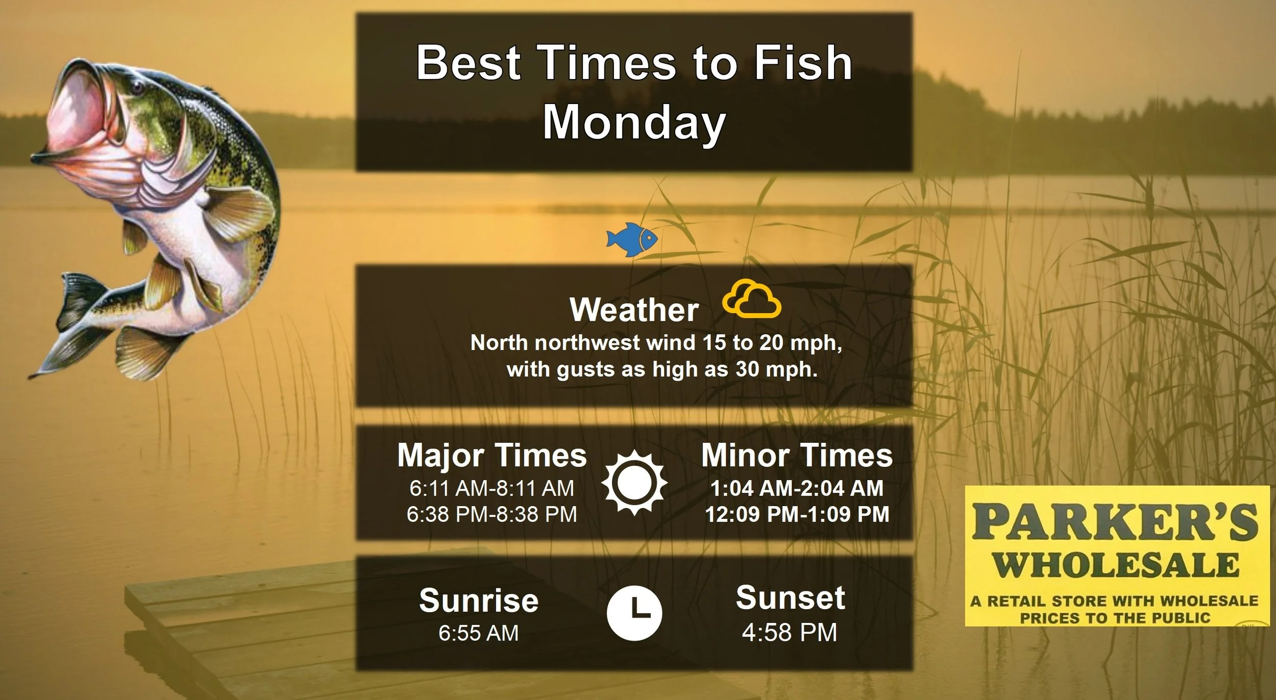 Best Times To Fish 12-29-25