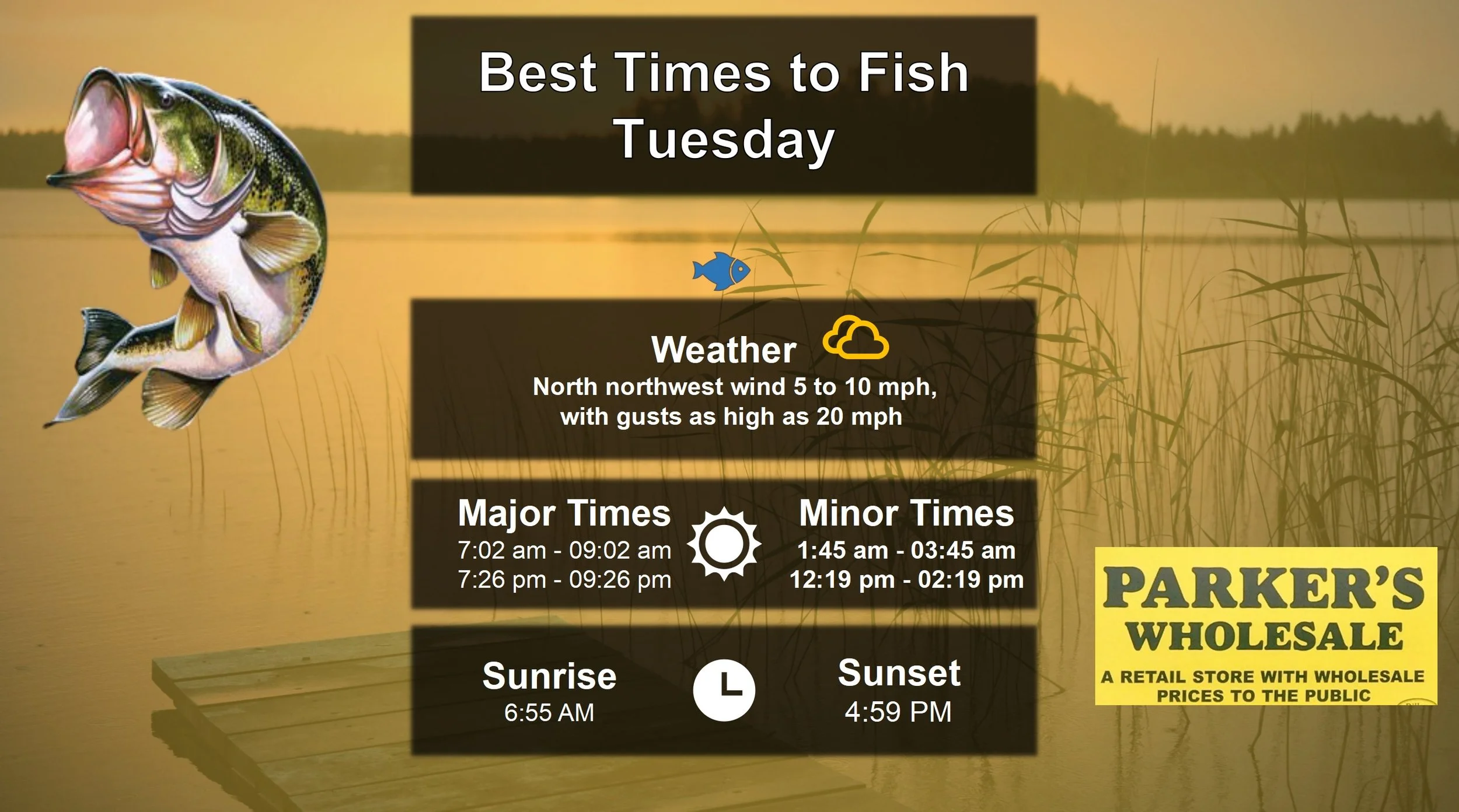 Best Times To Fish 12-30-25