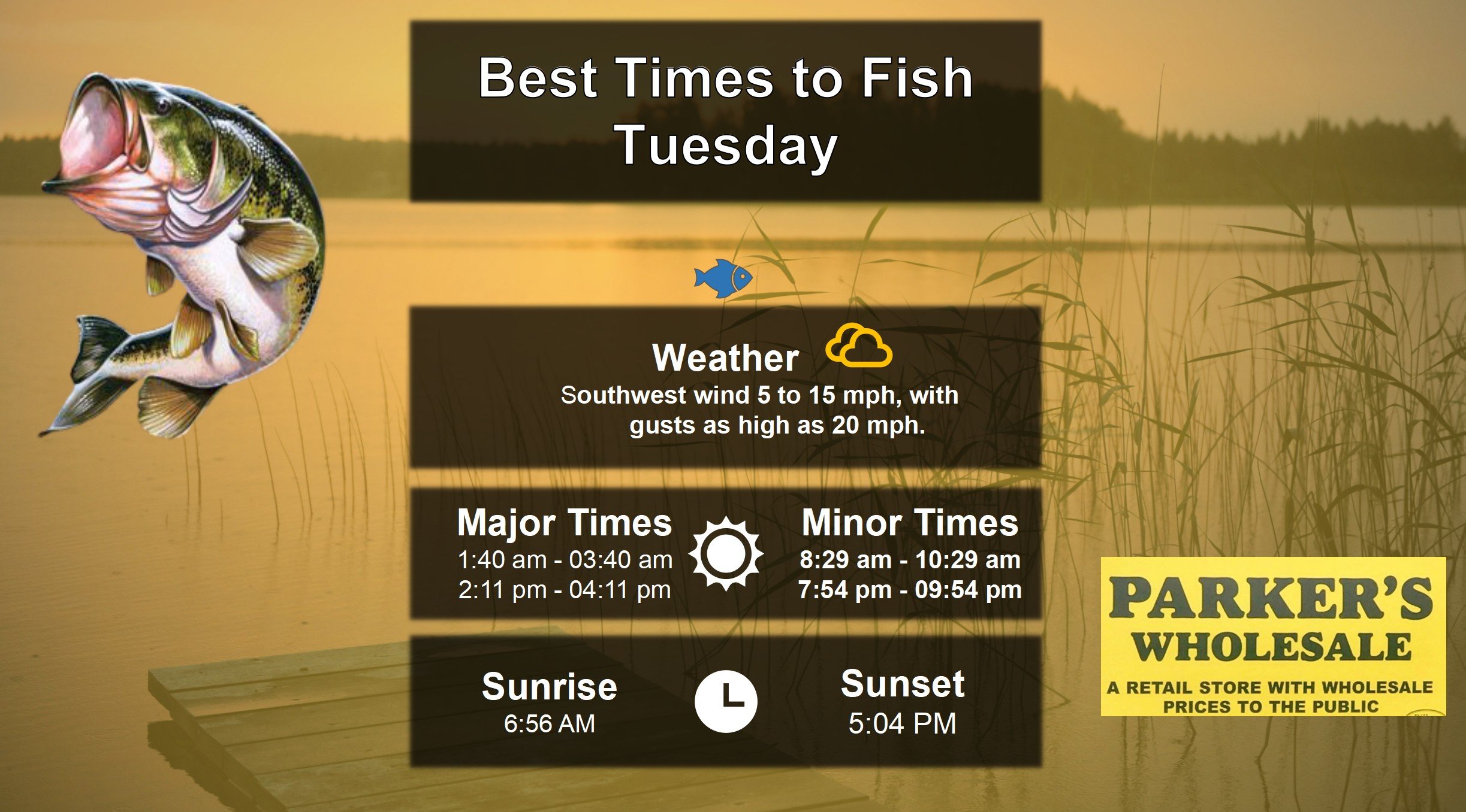 Best Times To Fish 1-6-25