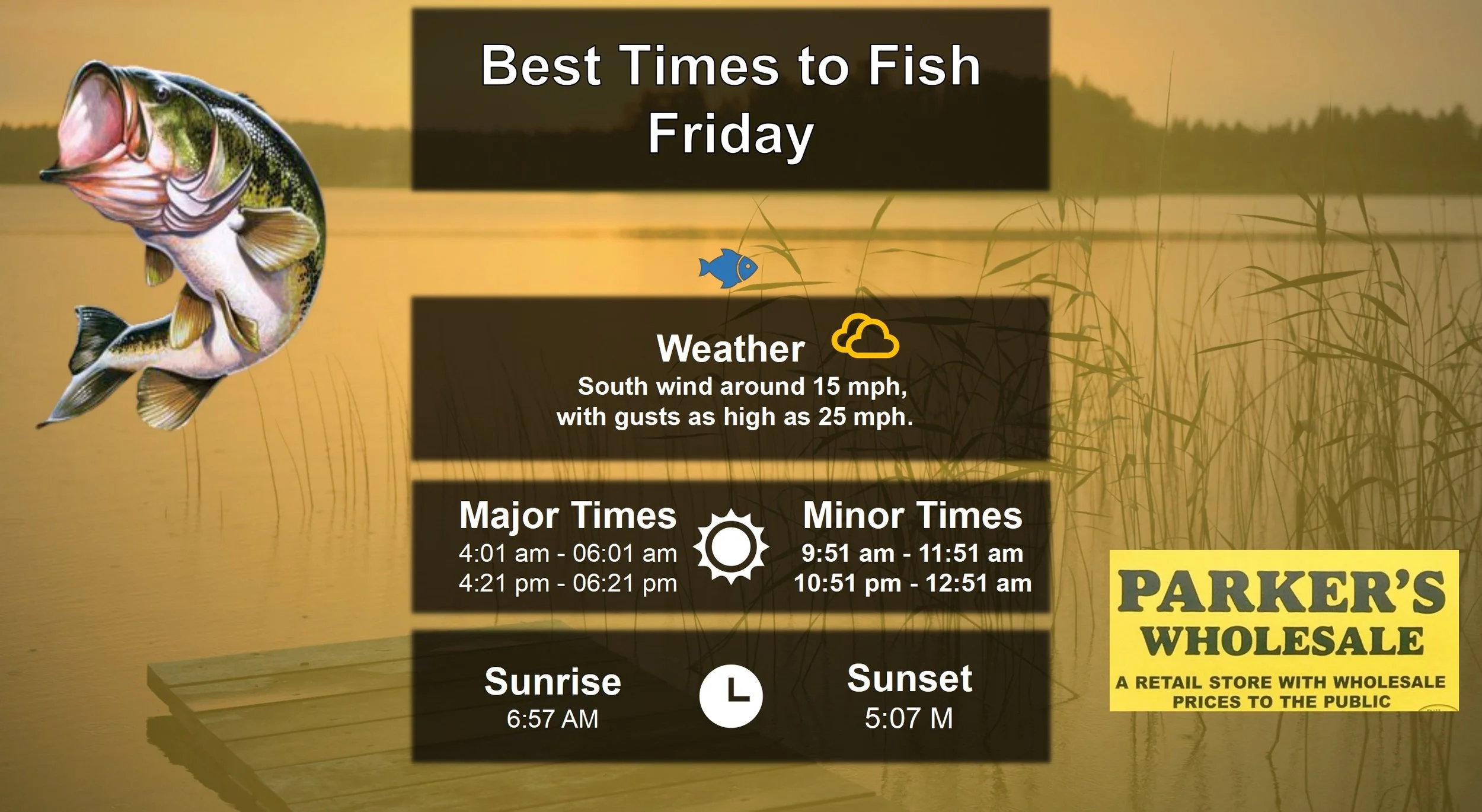 Best Times To Fish 1-9-26