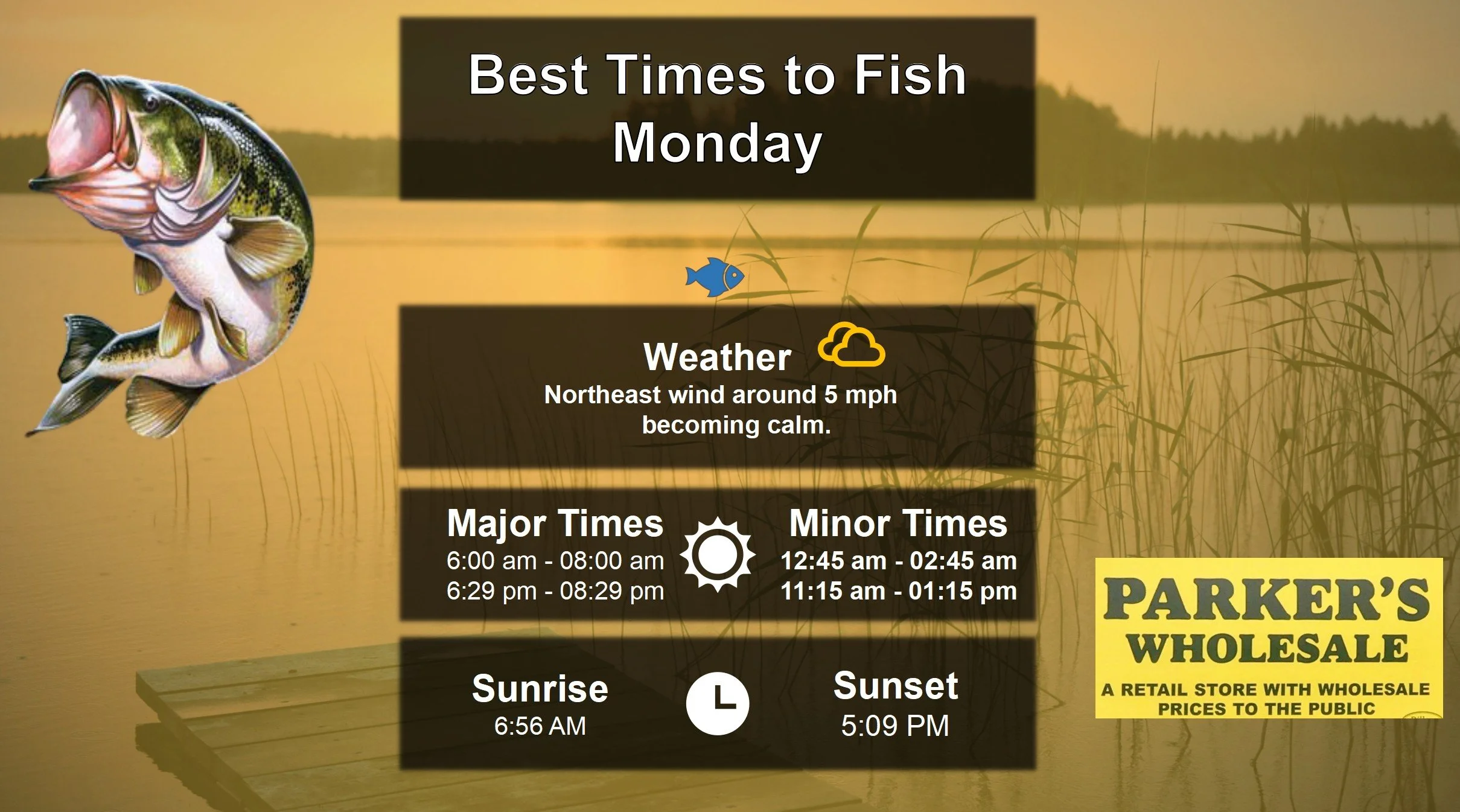 Best Times To Fish Today 1-12-25