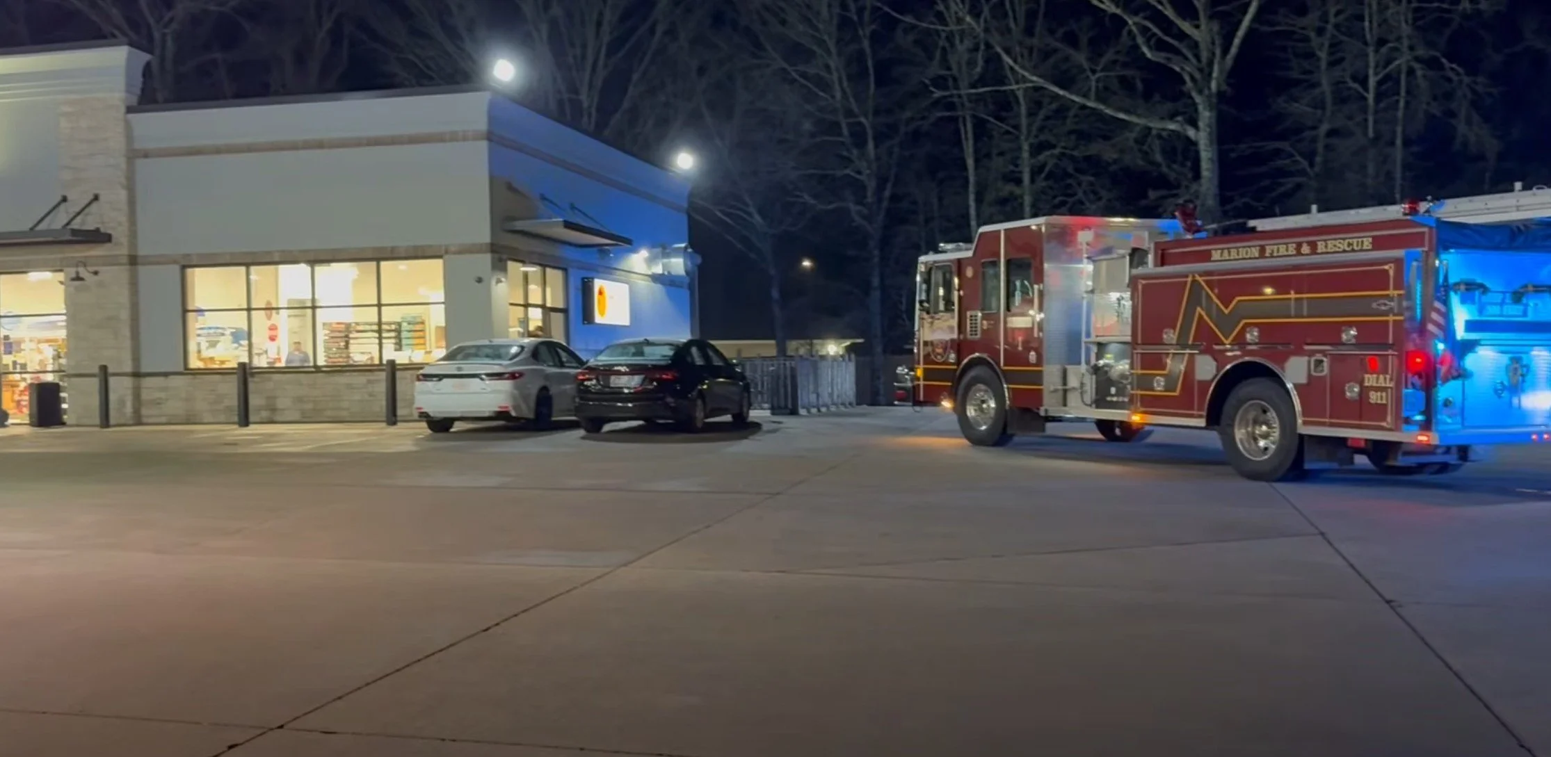 Kitchen Fire Reported at Texaco Gas Station in Marion Early This Morning