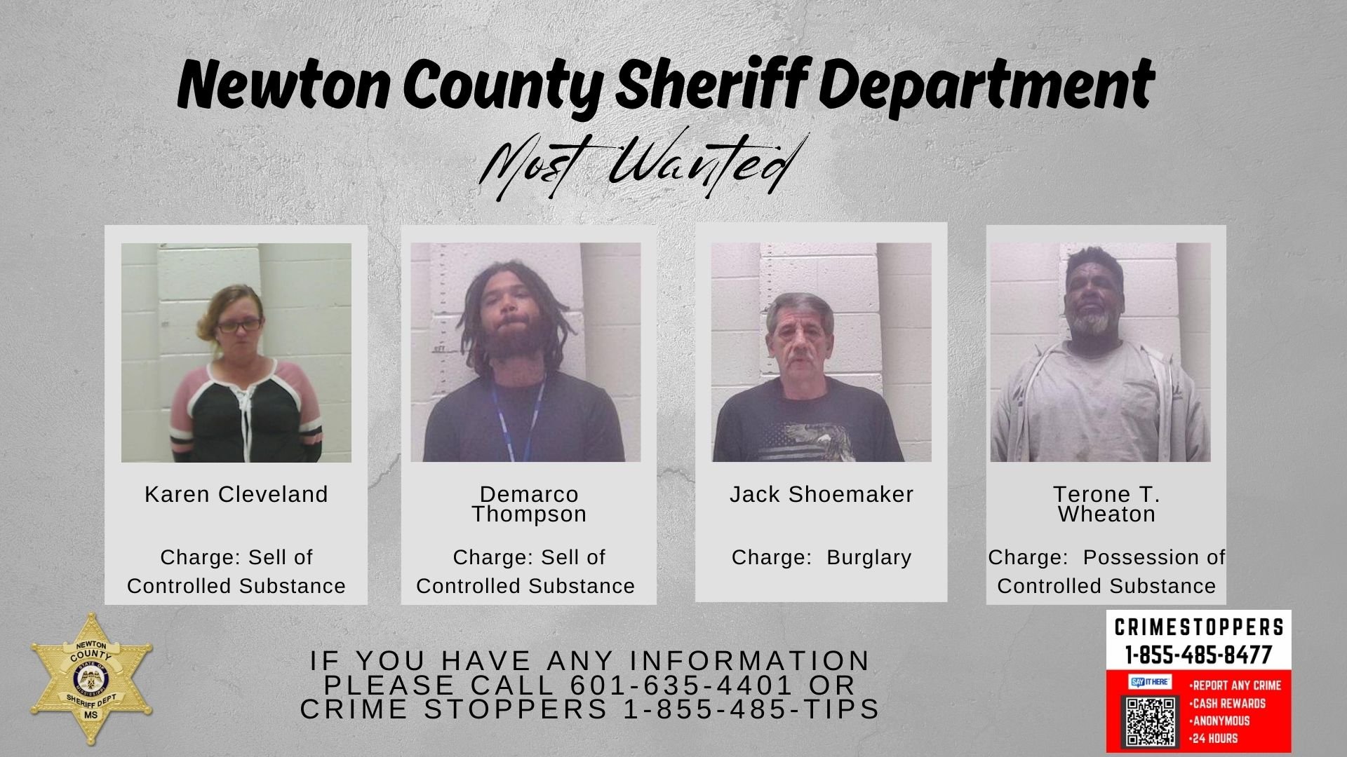 Operation for the sell of controlled substances across Newton County.