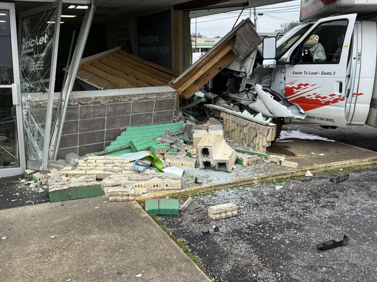 U-Haul Crashes into Cricket Store 