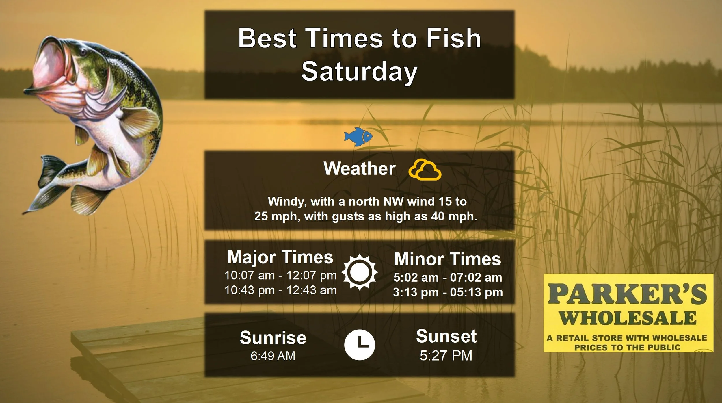 Best Times To Fish 1-31-26