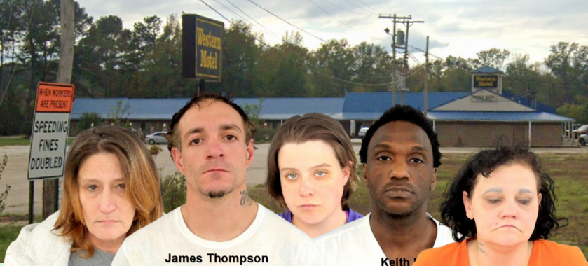 Five Arrested Following Drug Investigation at Western Motel in Neshoba County