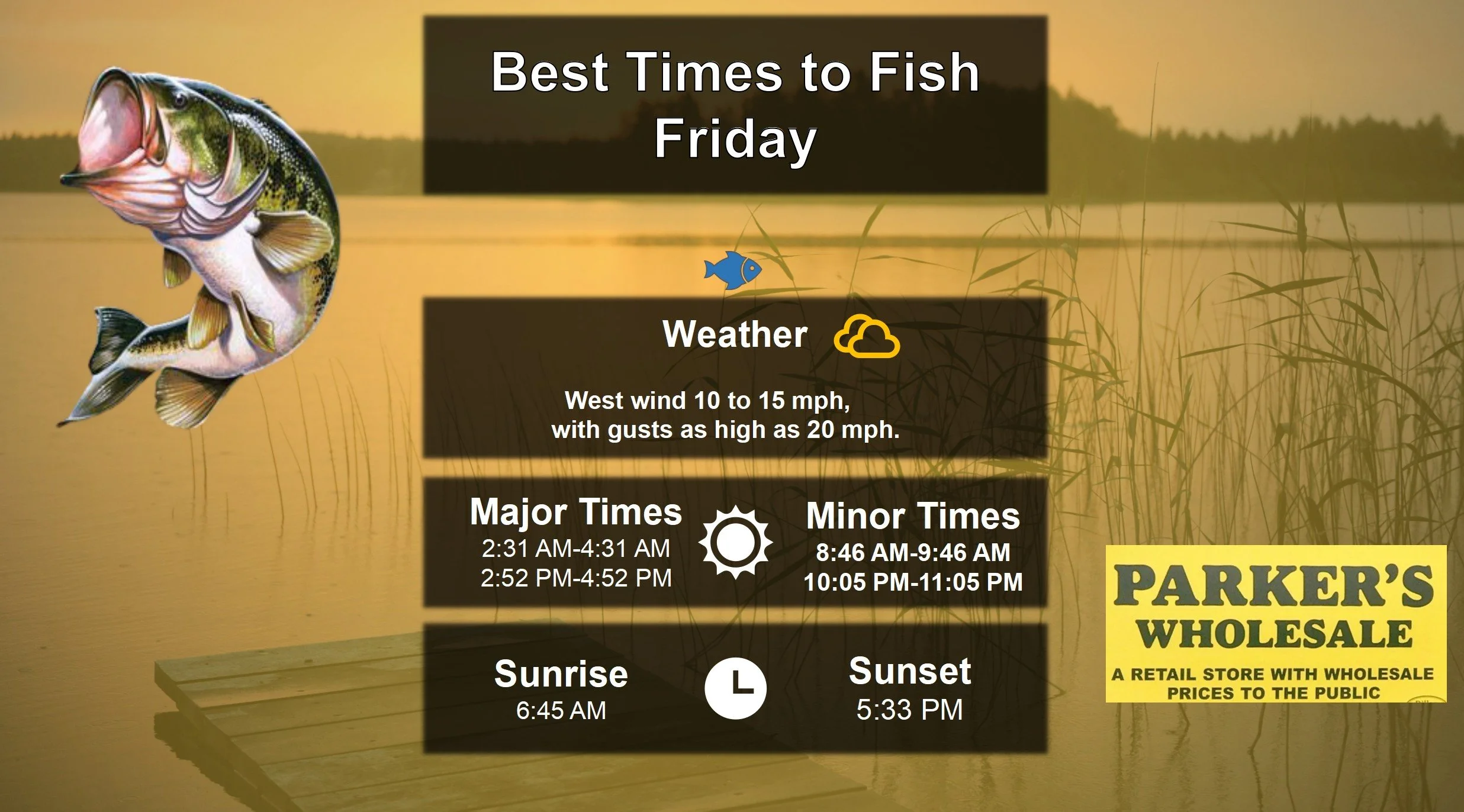 Best Times To Fish Today 2-6-26