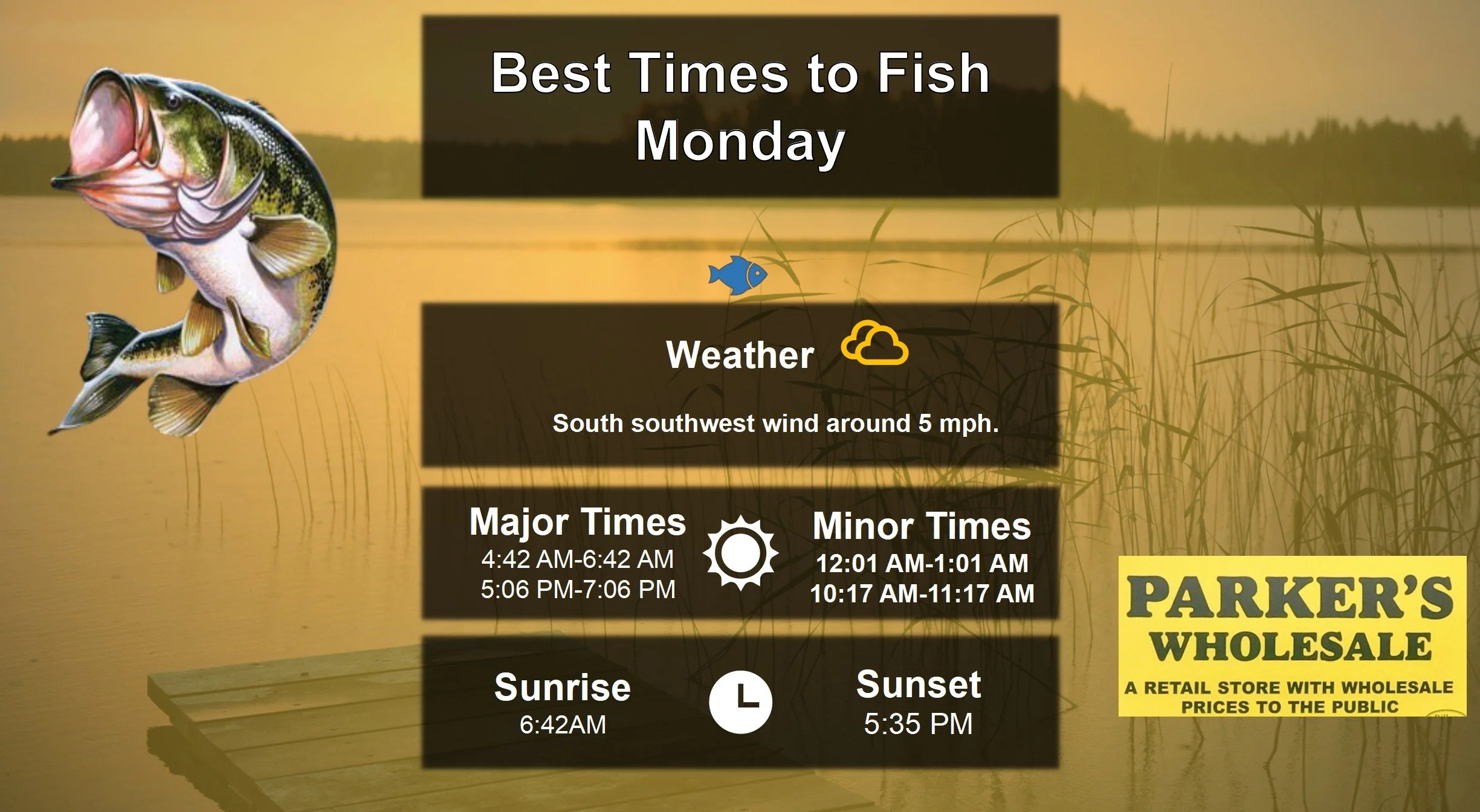 Best Times To Fish 2-9-26