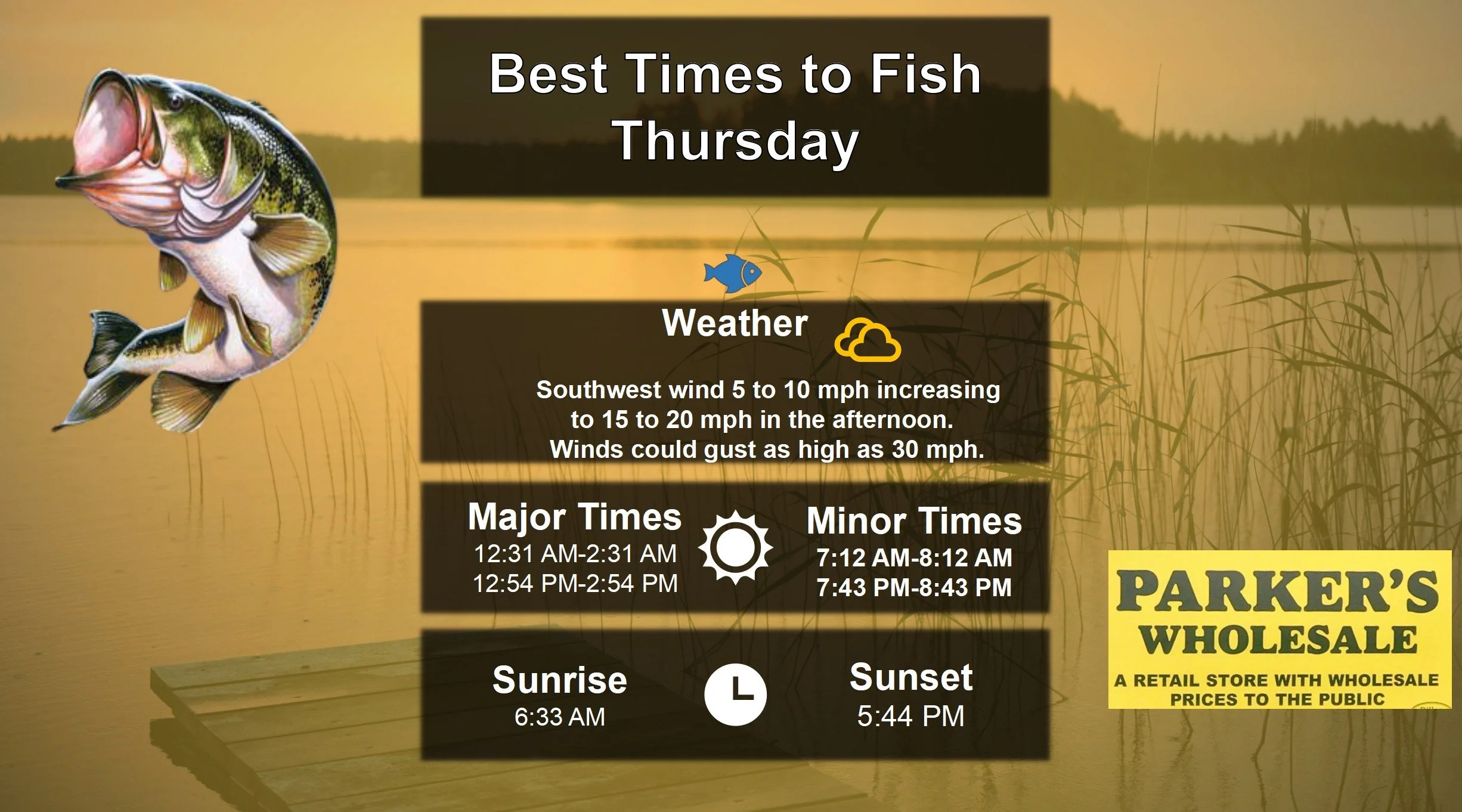 Best Times To Fish 2-19-26