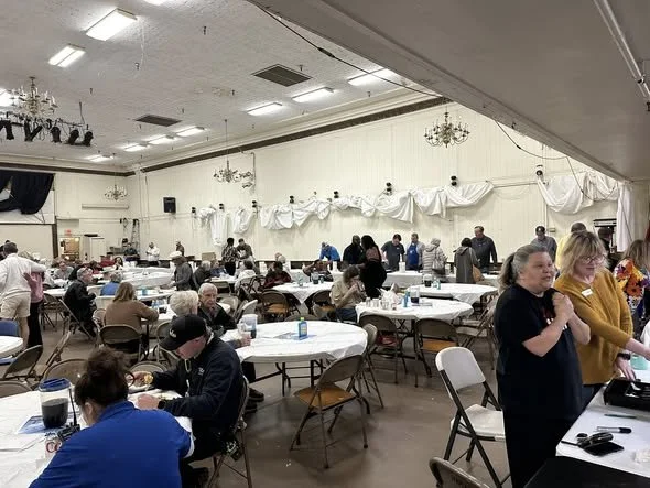 79th Annual Pancake Jubilee going on now at the Temple Theatre.