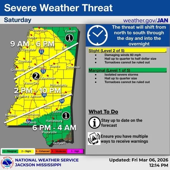 Severe Weather Saturday