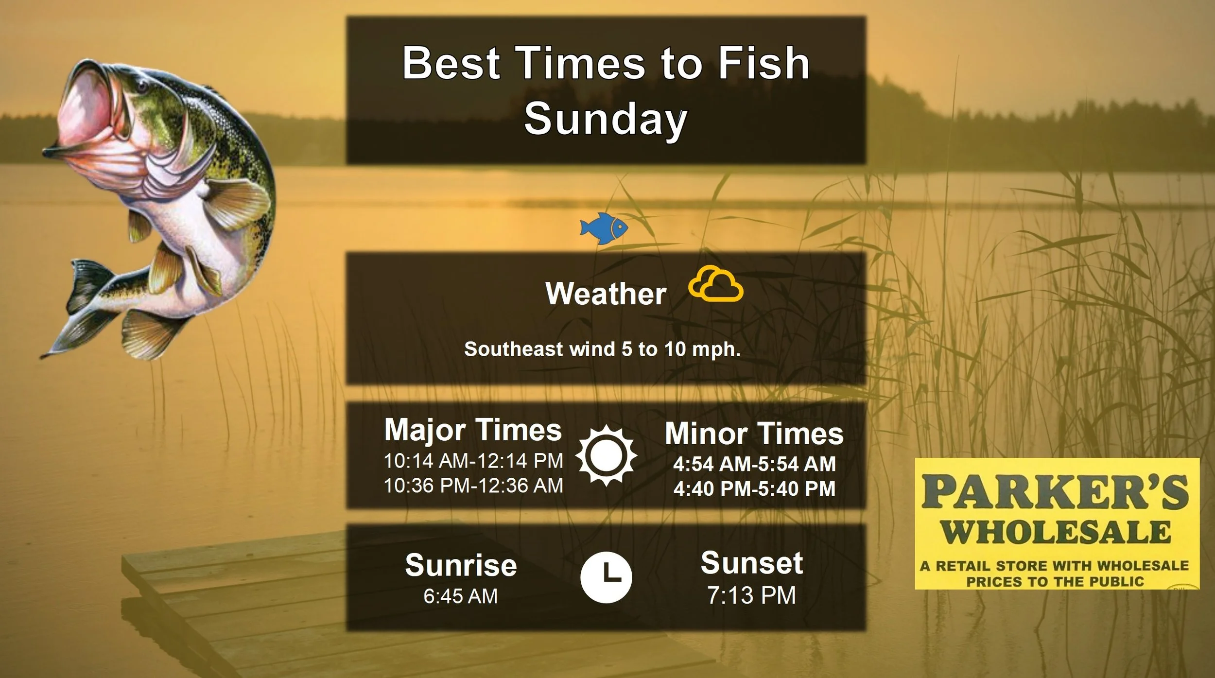 Best Times To Fish 3-29-26