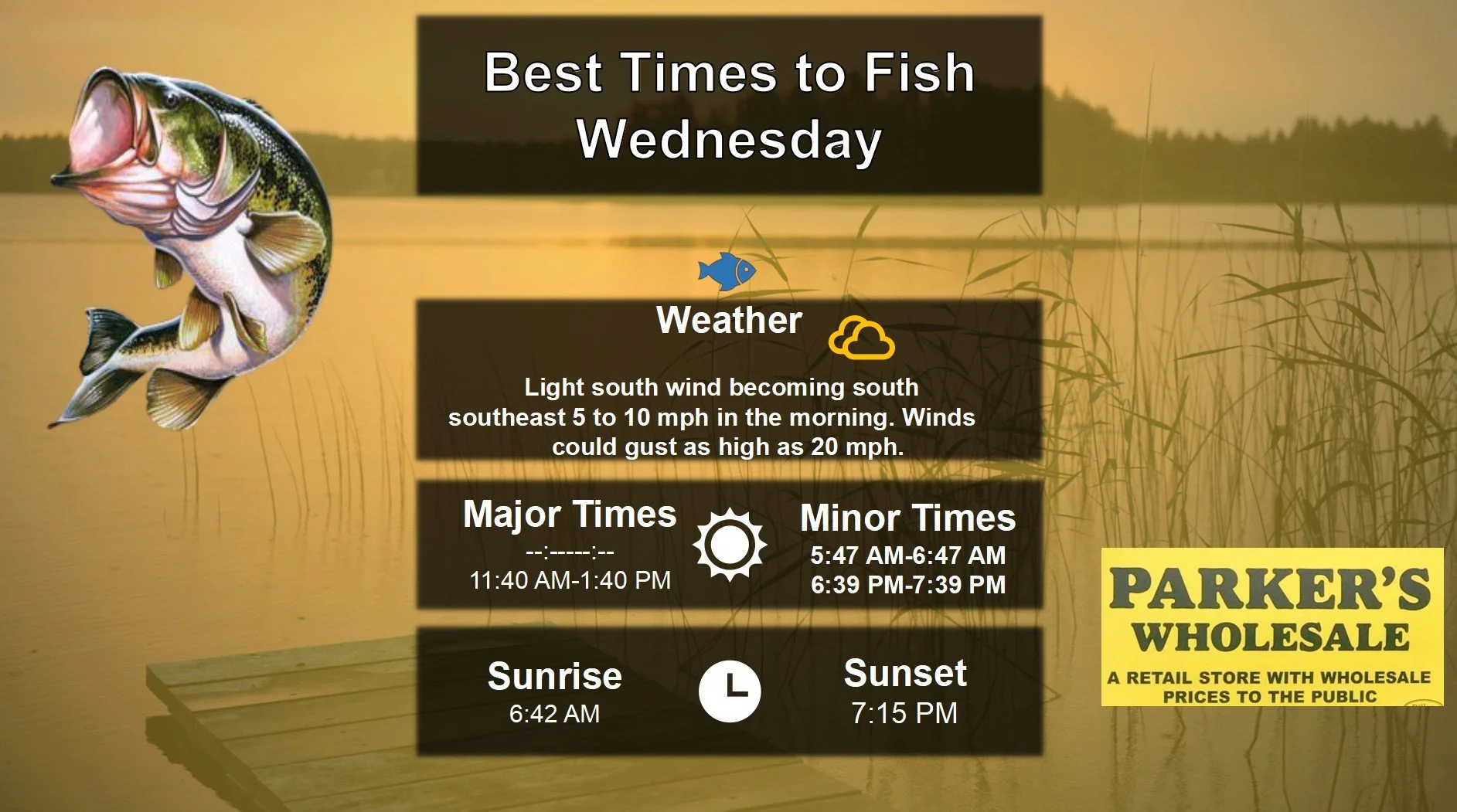 Best Times To Fish 4-1-26