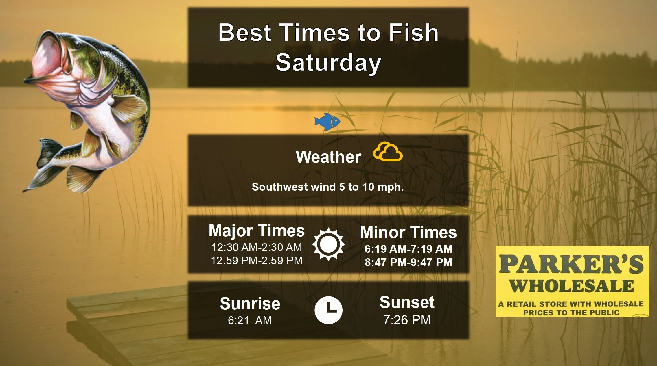 Best Times To Fish Today 4-18-26