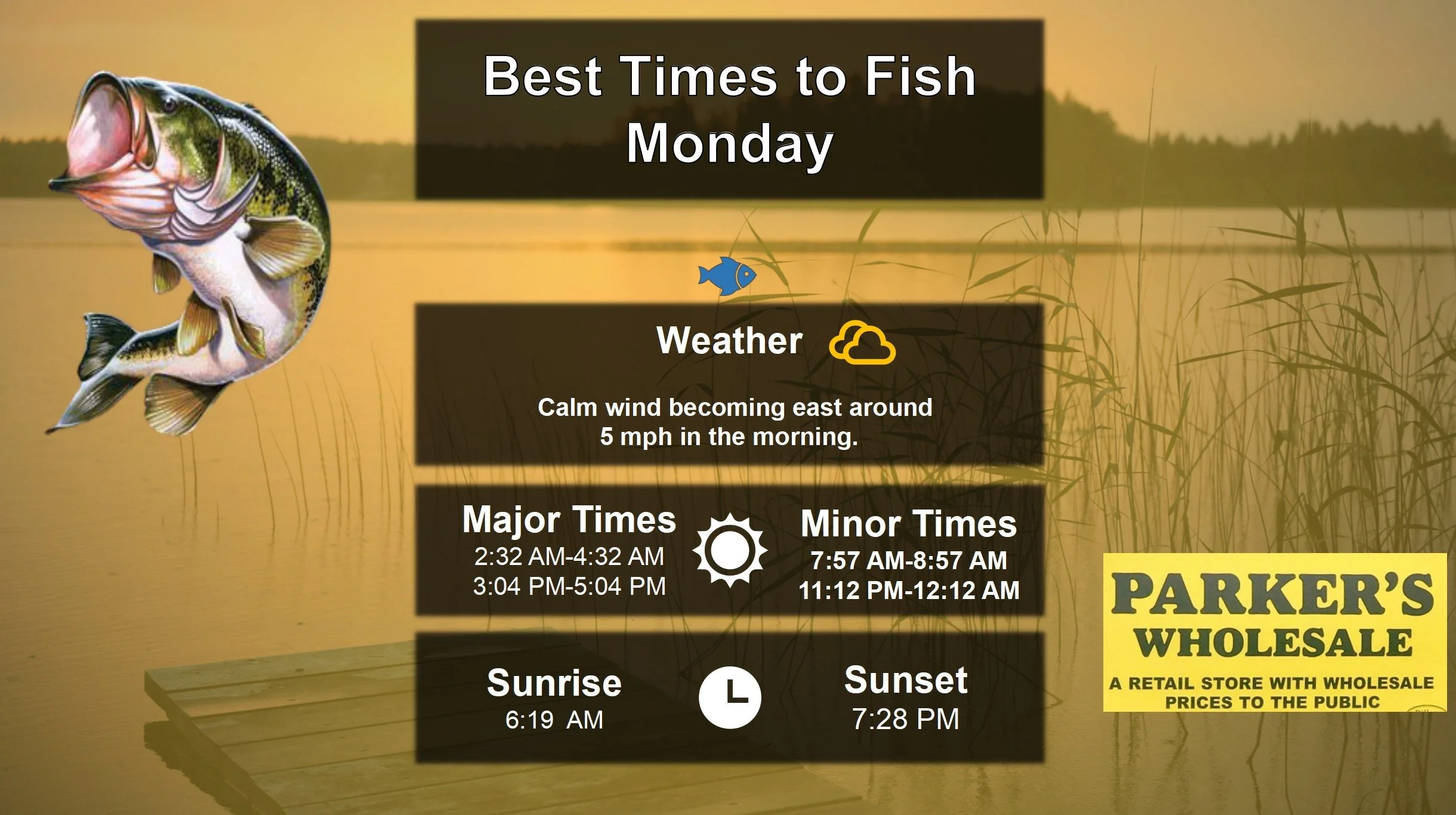 Best Times To Fish 4-20-26