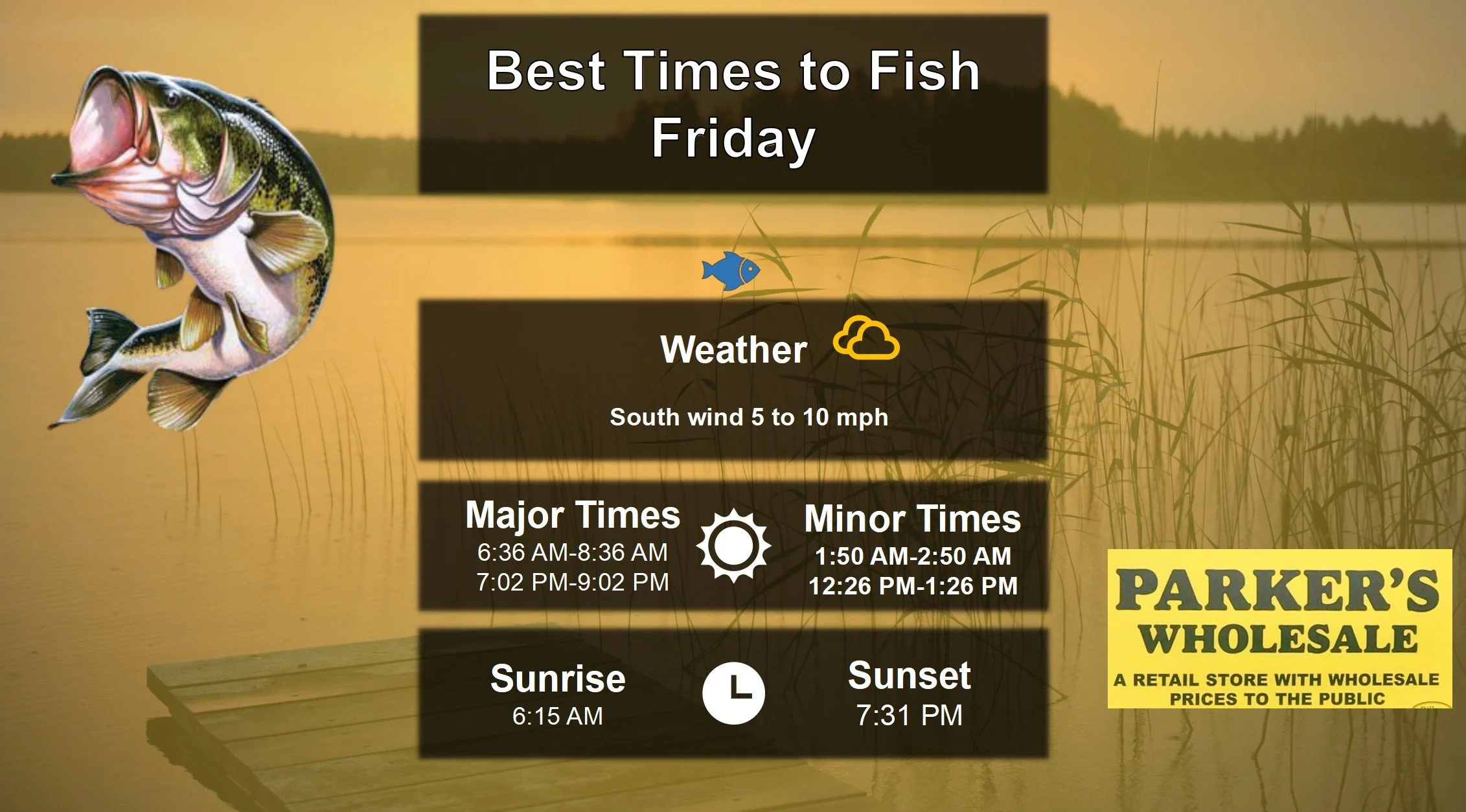 Best Times to Fish 4-24-26