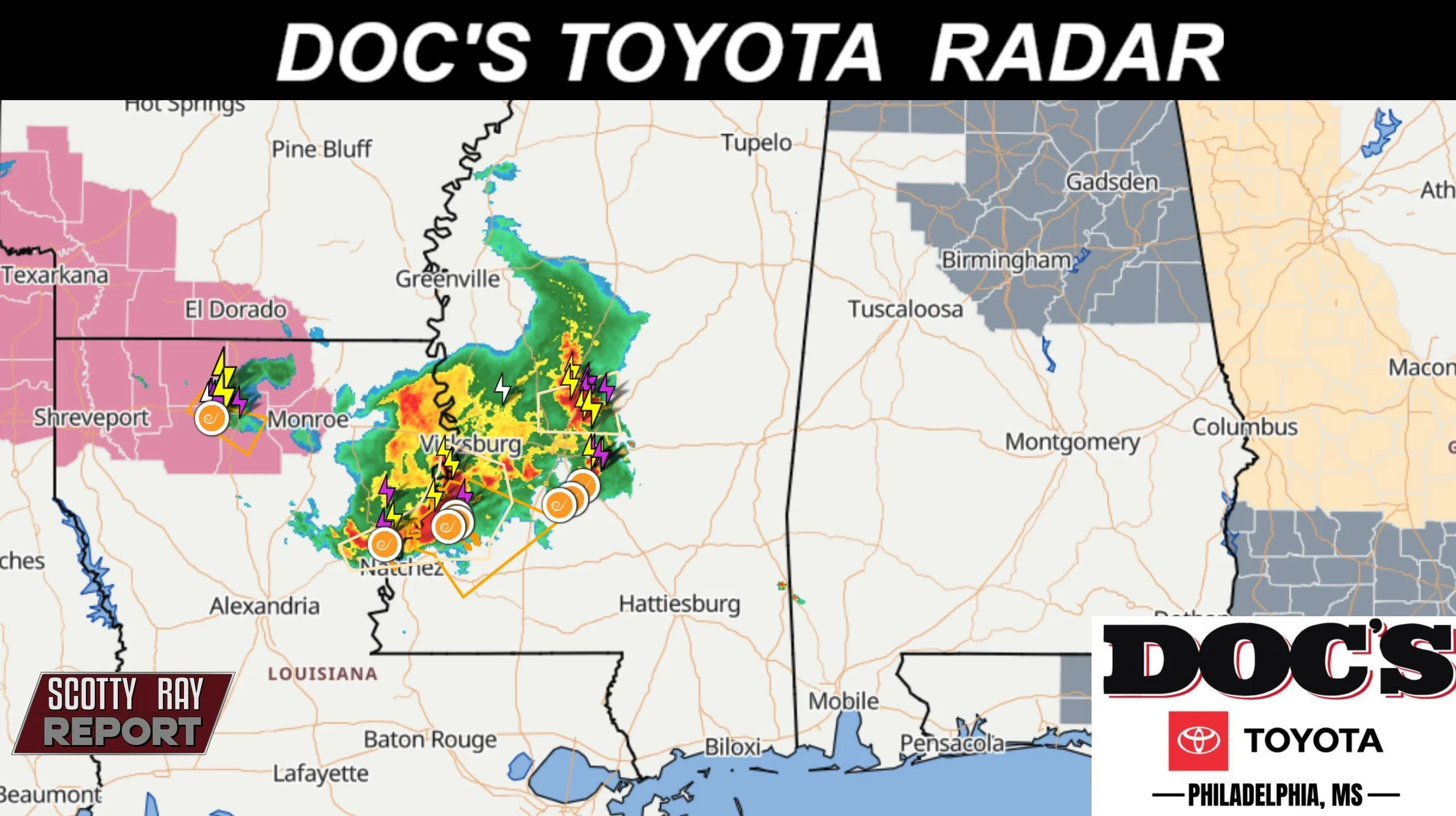 40% Tunderstorms - High 84