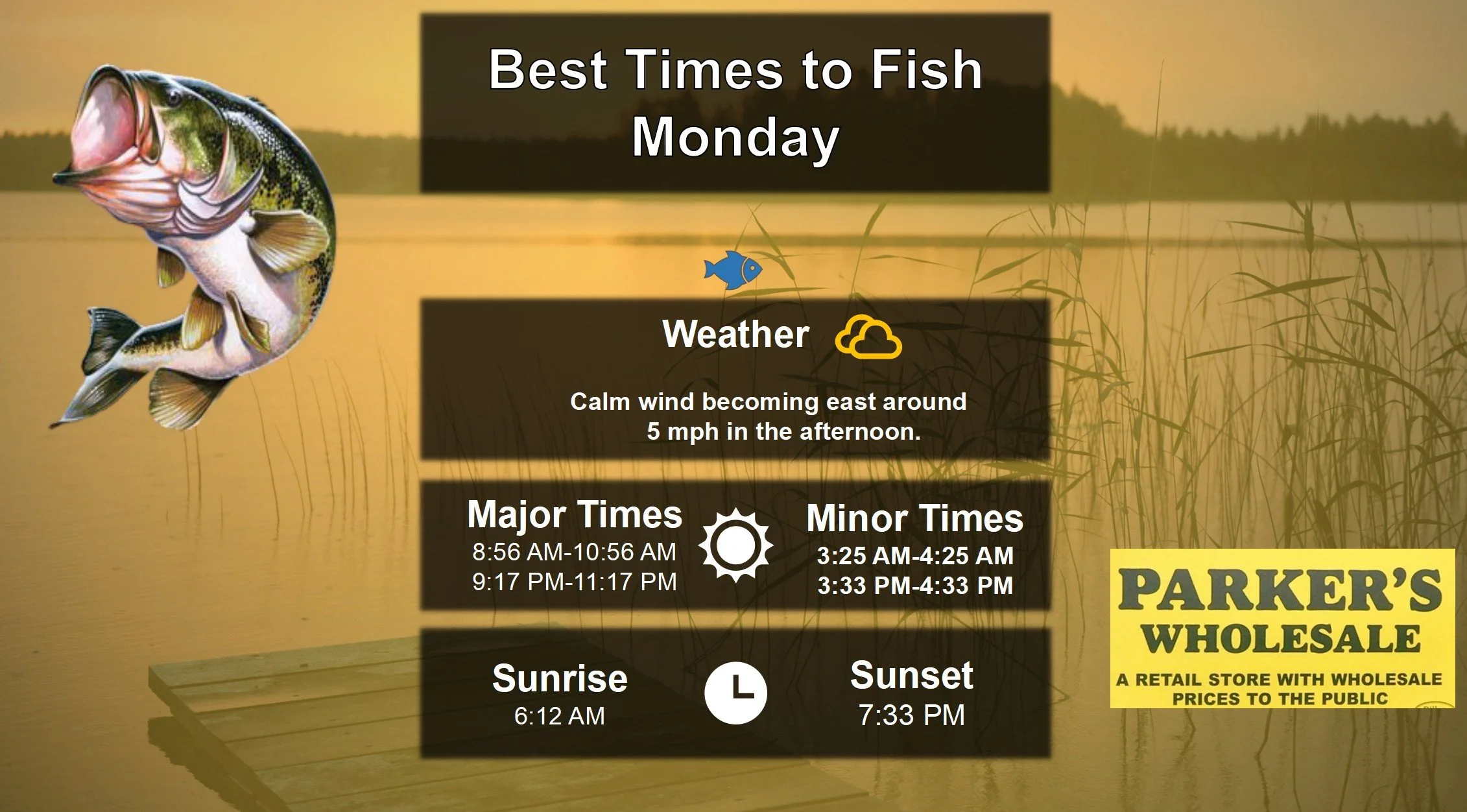 Best Times To Fish 4-27-26