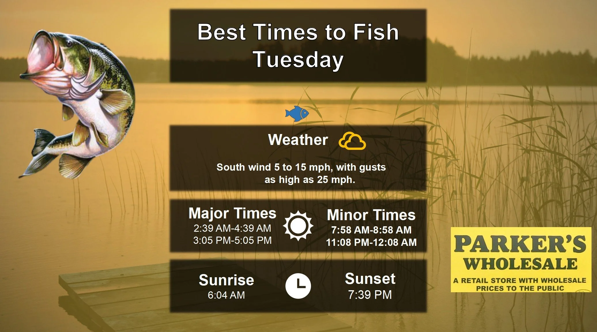 Best Times To Fish 5-5-25