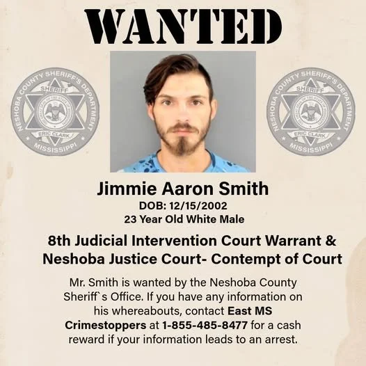 Wanted by Neshoba County Sheriff's Office