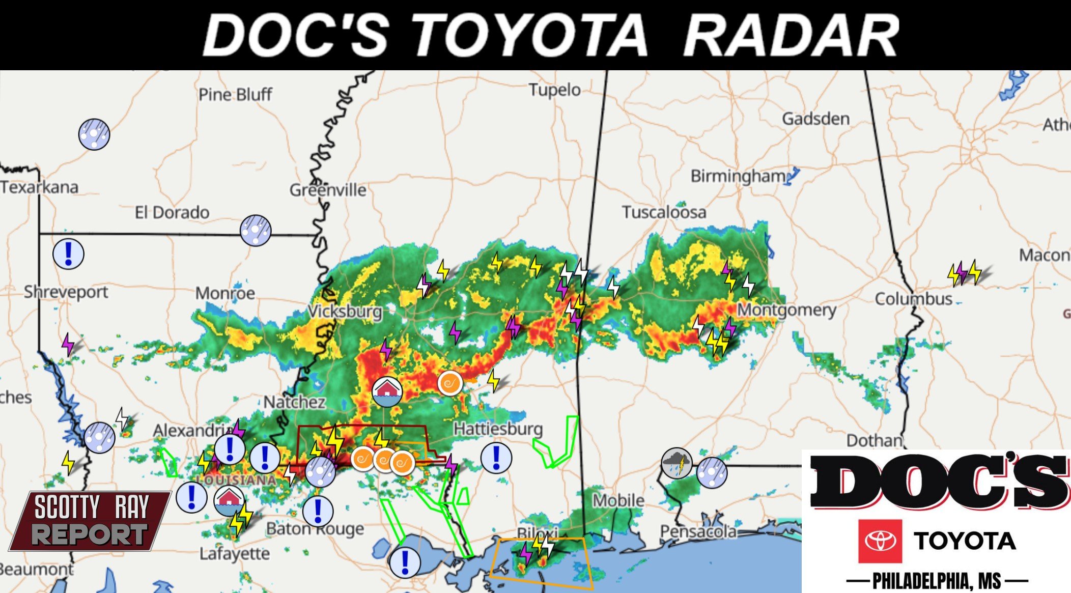 Thunderstorms Early - High 79