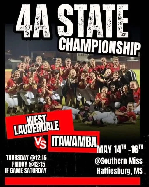 The stage is set! Come support the West Lauderdale Lady Knights in the 4A State Championship this week in Hattiesburg!