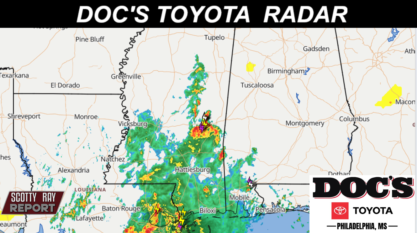 100% Thunderstorms - High 80