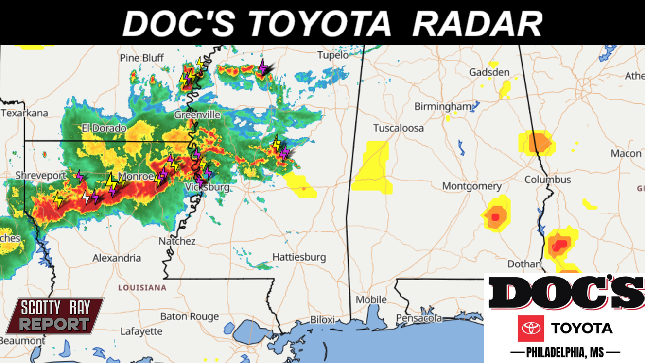 90% Thunderstorms - High 85