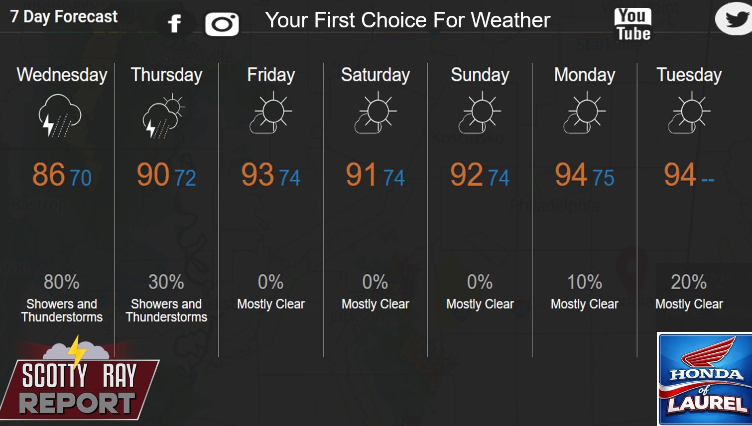 7-Day Forecast 6-24-26