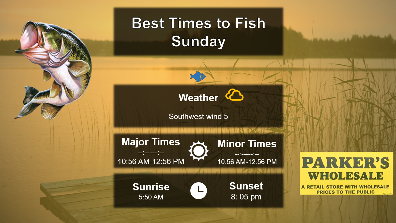 Best Times To Fish 6-28-26