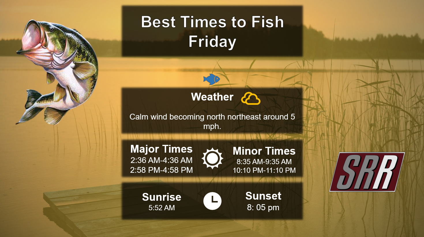 Best Times To Fish 7-3-26