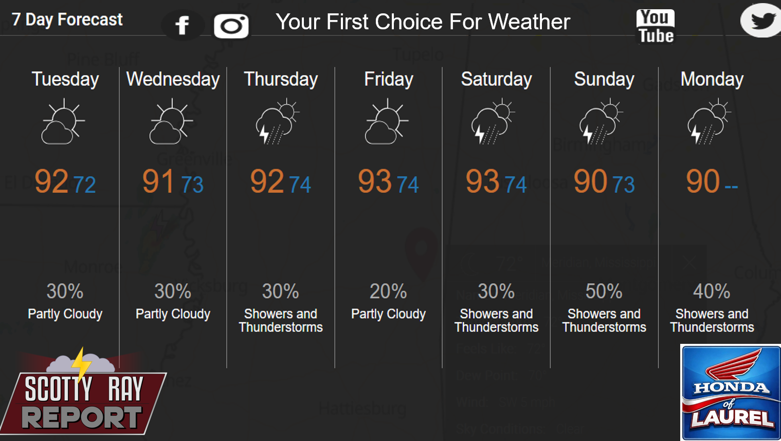 7-Day Forecast 7-7-26