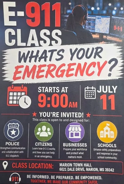 This Saturday 9 am at Town Hall in Marion.