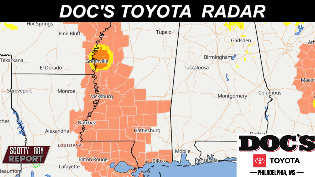 Sunny - High 96/Heat Index 105