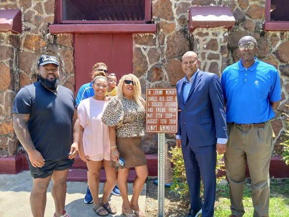 The City of Meridian Parks and Recreation Department honored veteran lifeguard and swim instructor Charles Rico Scott II during a special dedication ceremony on Wednesday at Highland Park.