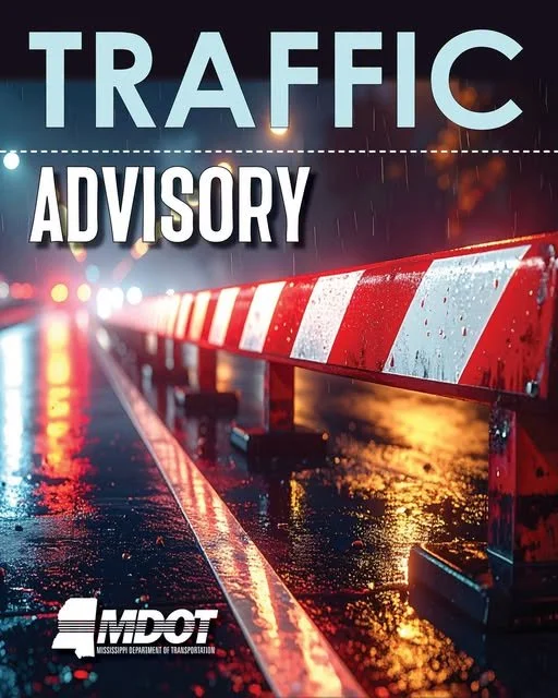 TRAFFIC ADVISORY: Temporary I-20 ramp CLOSURE in Lauderdale Wednesday to Thursday Morning.