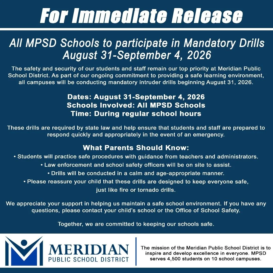 Upcoming Safety Drills