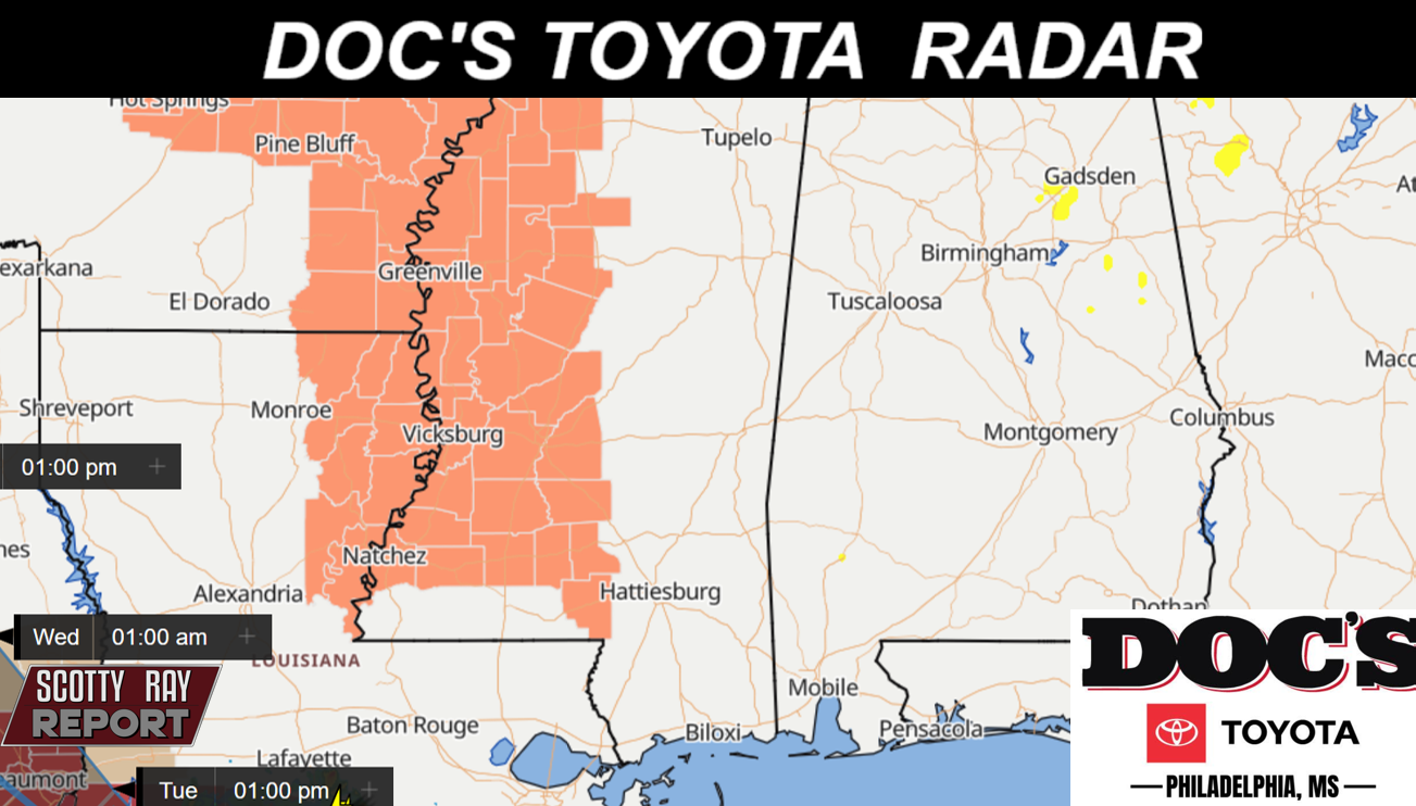 Sunny - High 97/Heat Index 103