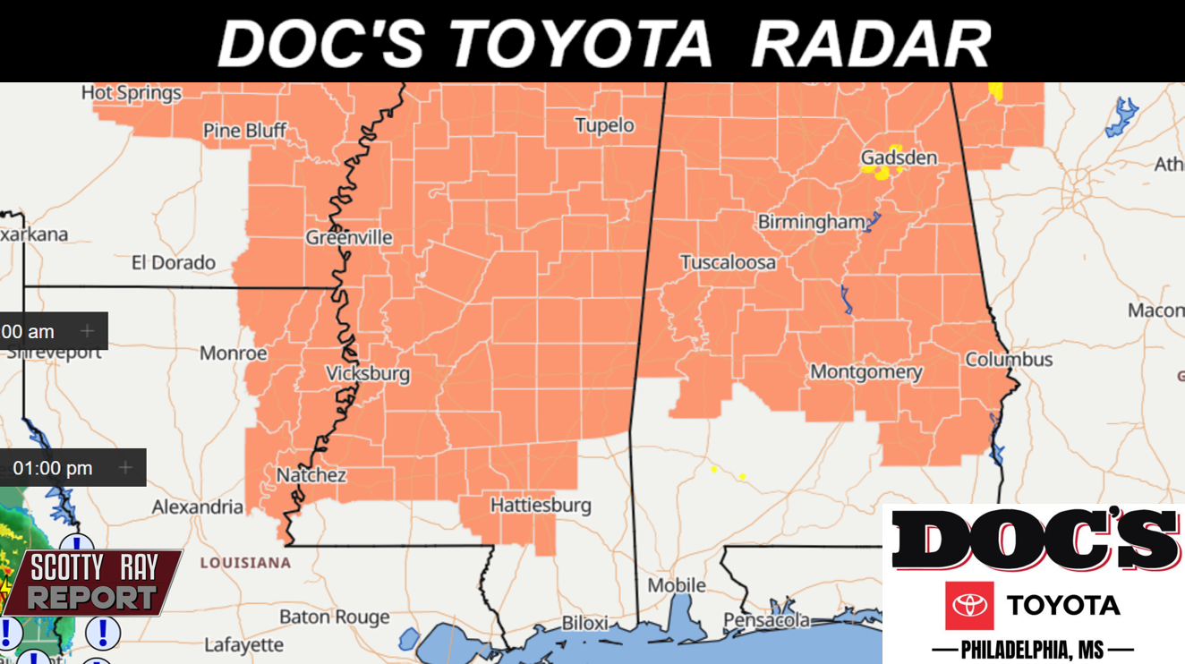 Sunny - High 99/Heat Index 105