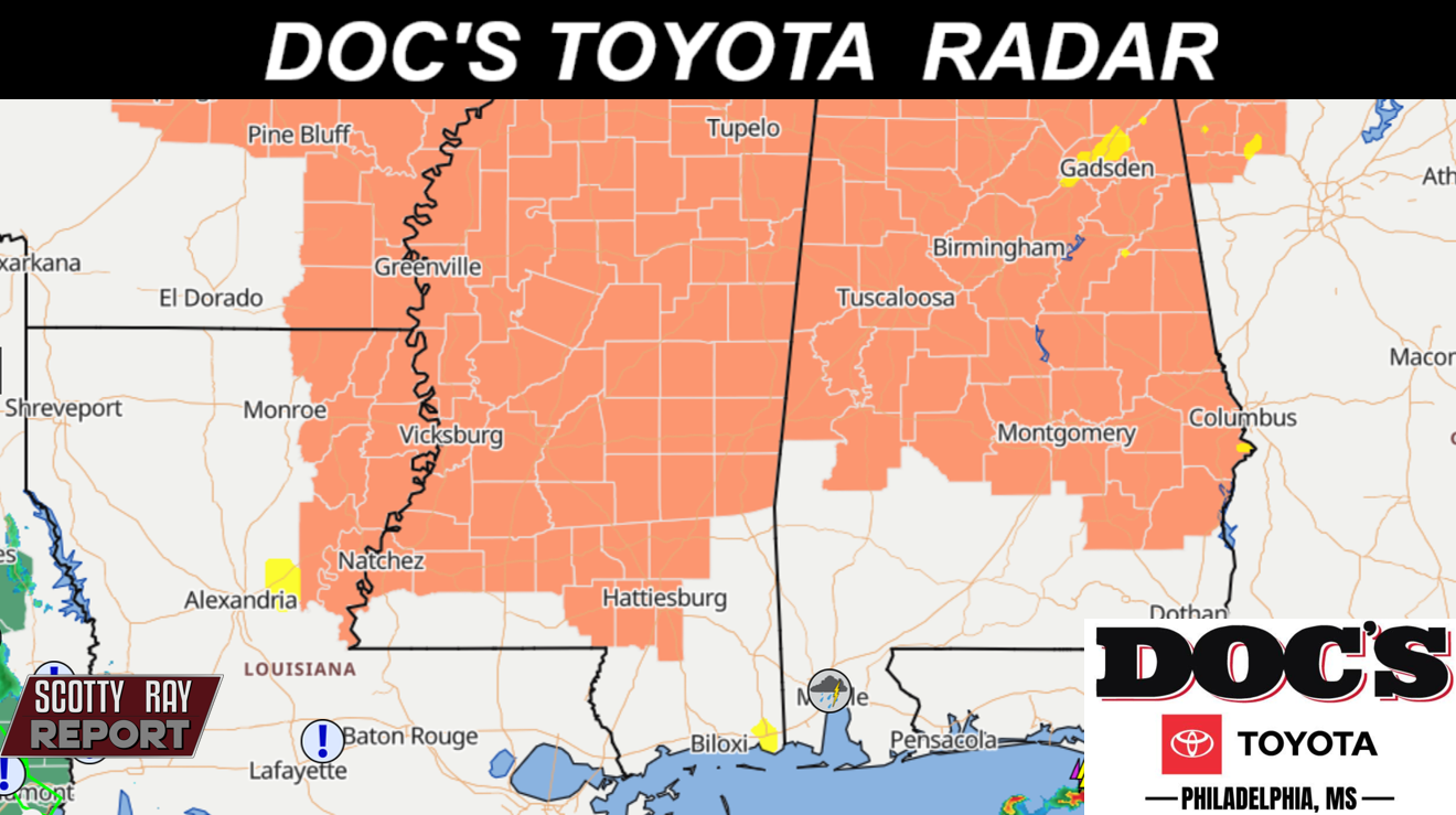20% Thunderstorms - High 98/Heat Index 106