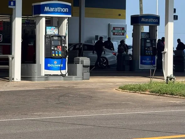 Car used in Robbery stopped - Two Detained in connection with robbery from the Citco Robbery that occurred Sunday Morning on Hwy 19 North.