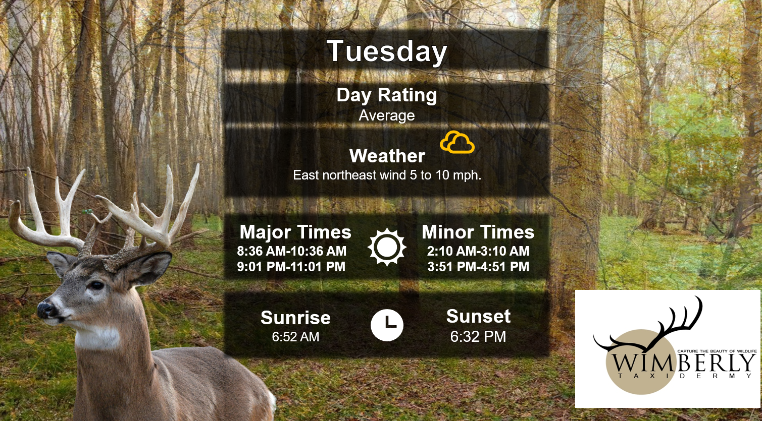 Best Times To Hunt Today 10-6-26