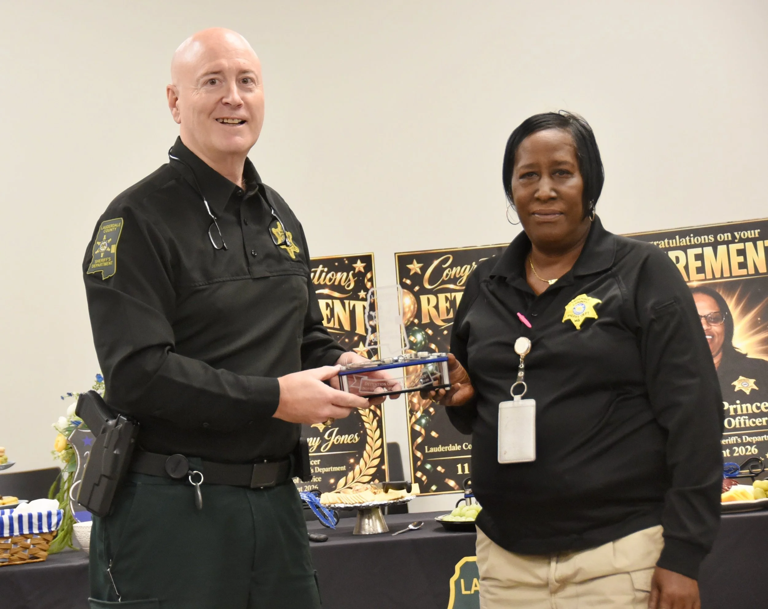 Lauderdale County Sheriff’s Department celebrates three retirements