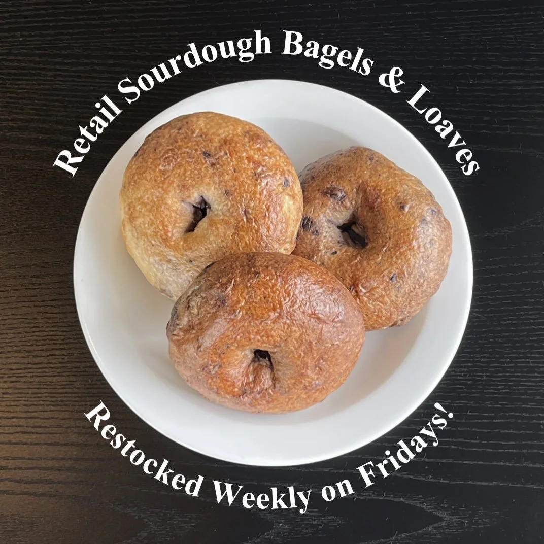 Retail Restock Date Changed! 
Sourdough Bagels and Loaves from @candyandcrust will now be delivered Friday Mornings 🥯

#kamloopscafe #local Cafe