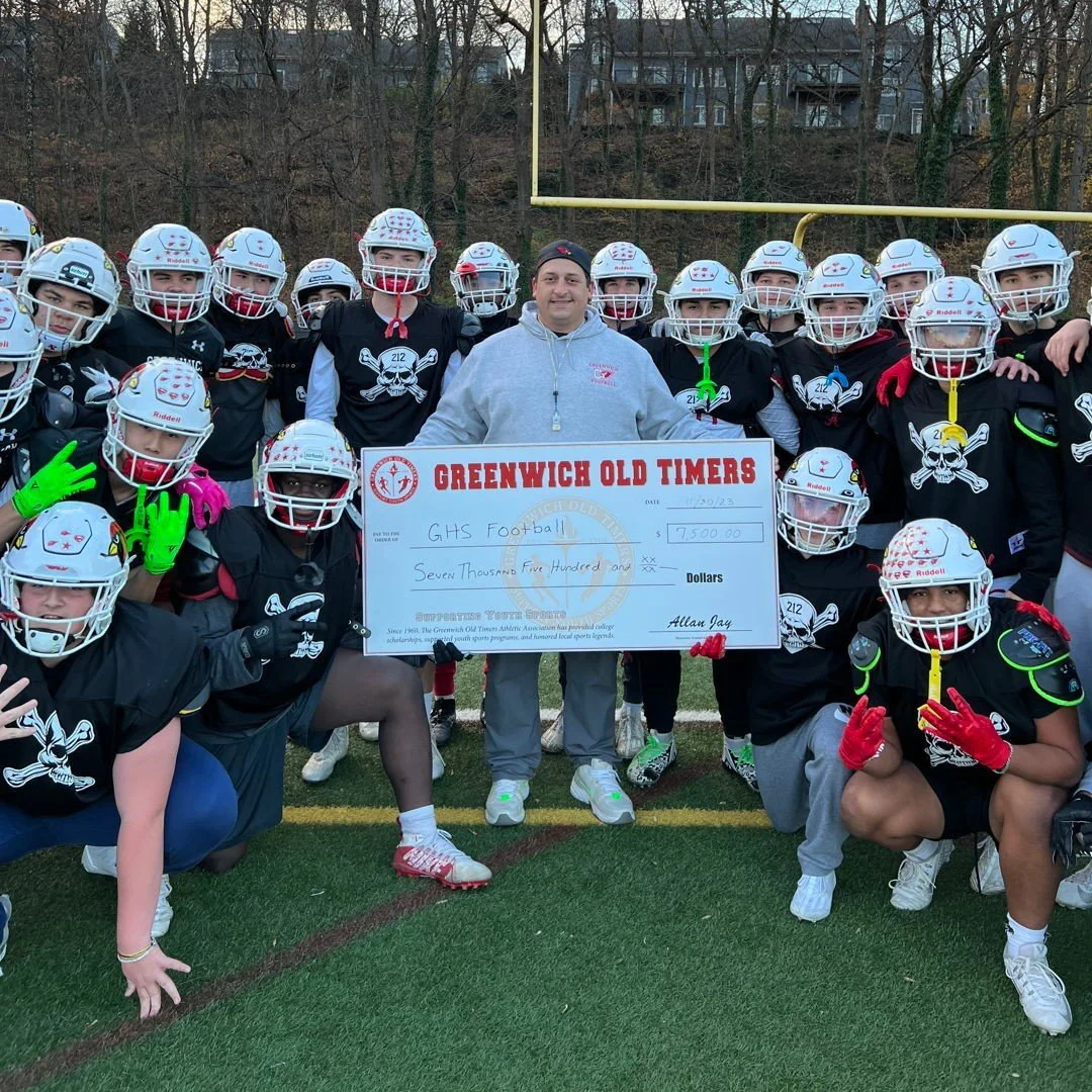 The Greenwich Old Timers Youth Sports Alliance are proud supporters of GHS Football! Please join us at the 2025 Annual Dinner on November 21st and help us support youth sports. For more info or to make a donation visit www.GreenwichOldTimers.org