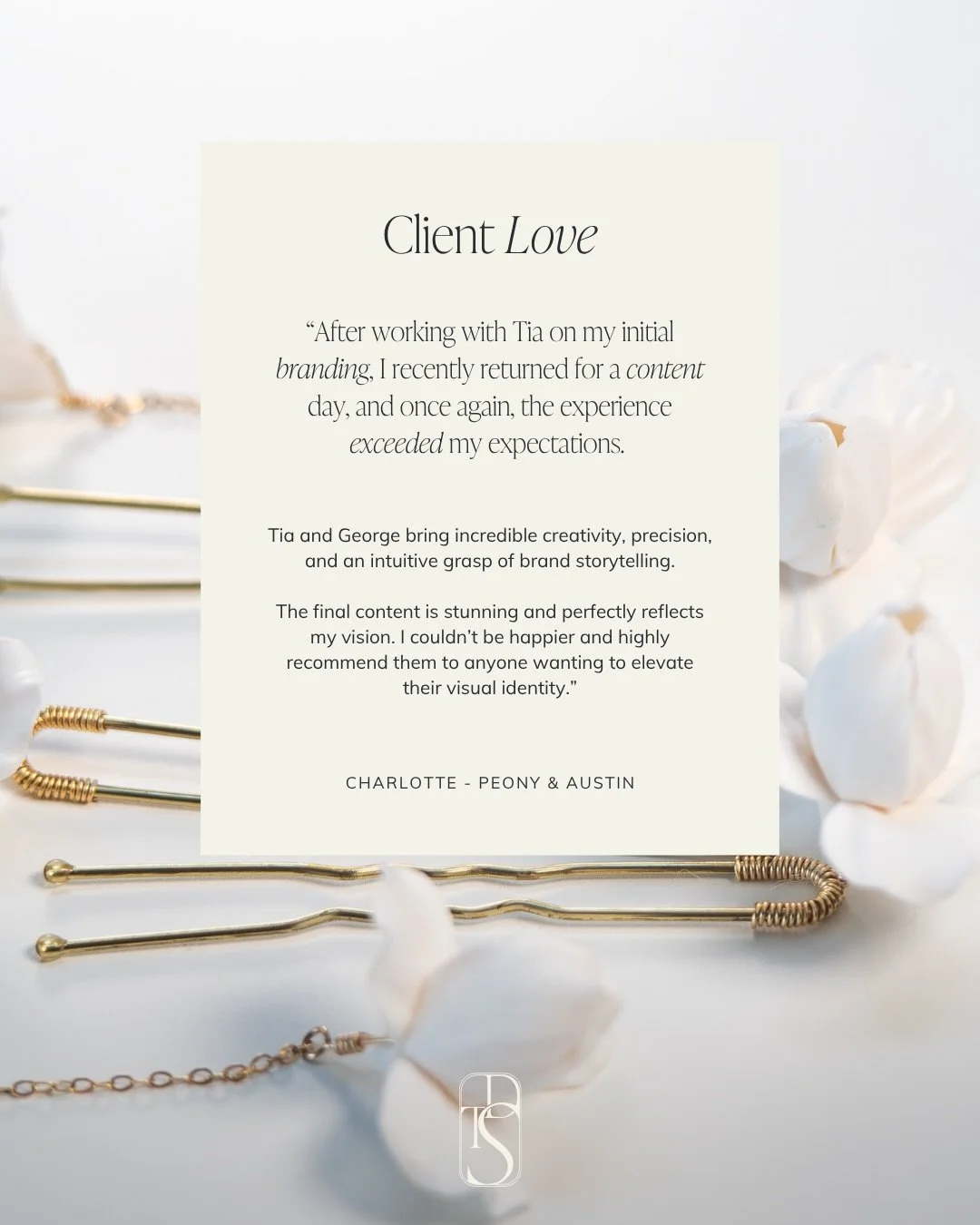 Such a full-circle moment welcoming back our very first client, @peonyandaustin, for a content day. We originally worked together on her branding and instantly fell in love with her handcrafted jewellery range. We&rsquo;re so obsessed with the visual