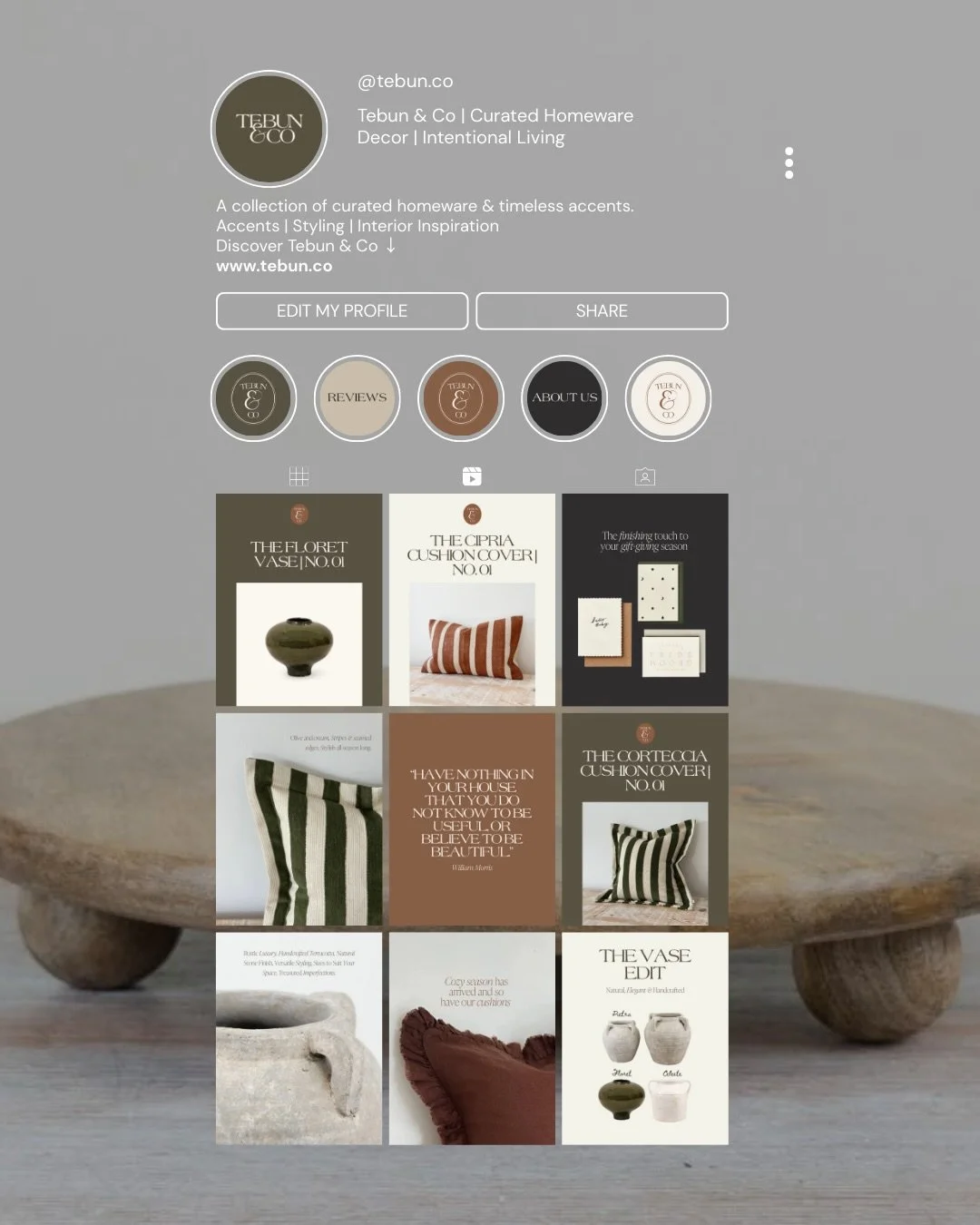 Client Spotlight ✨🕯️🏡

We&rsquo;ve been working closely with Tebun &amp; Co to create Instagram content that feels stylish, cohesive and true to their brand. Together, we&rsquo;ve created a mix of on-brand graphics that showcase their beautiful hom