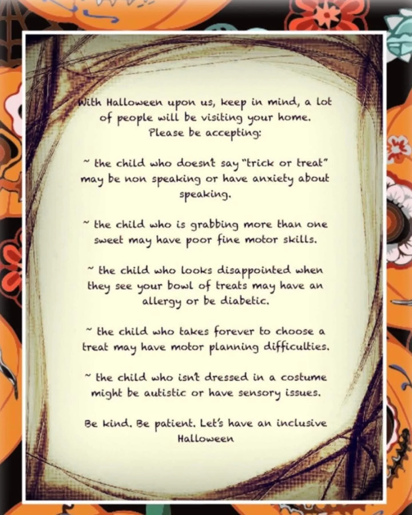 Wishing all of our sweet friends at Treehouse Pediatric Therapy a very Happy and Inclusive Halloween!!ππ»π